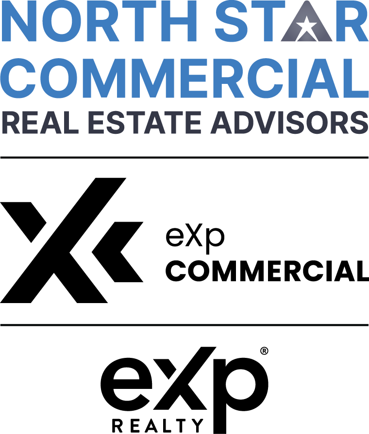 NSCREA eXp commercial + eXp realty Logo Verticaly Color
